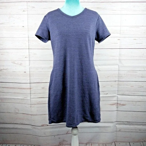 fitted lace wedding dress Women's 100% Organic Cotton T-Shirt Dress XL / Eggplant main image 0